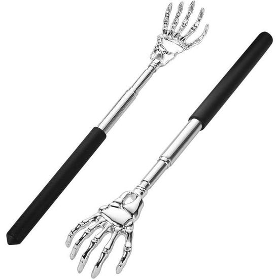 Grattedos extensible, grattedos en acier inoxydable, bras à gratter, outil massage du corps la