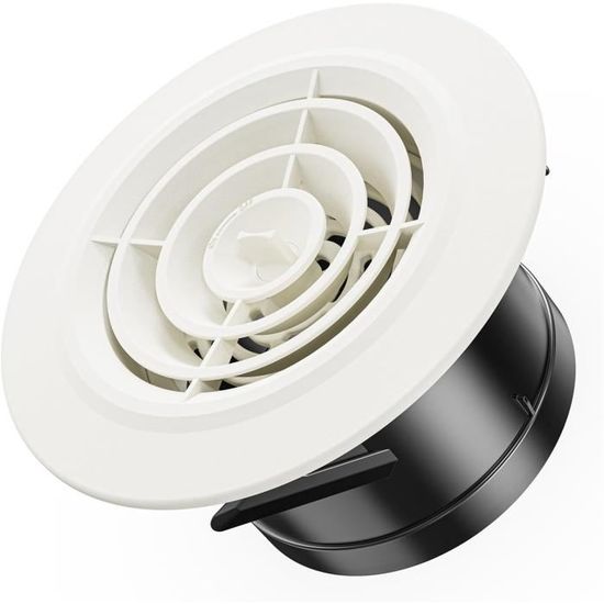 100mm Grille De Ventilation Ajustable Aération D'Air Ronde | Leroy Merlin