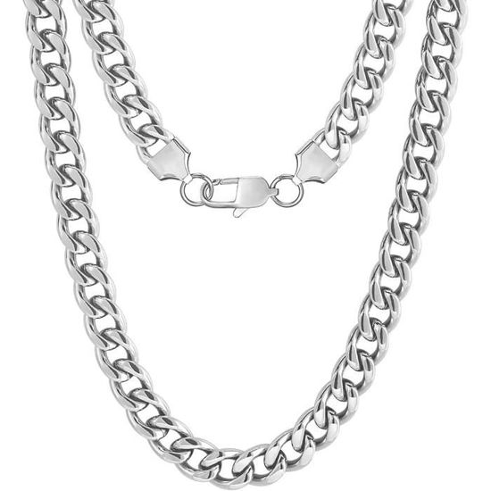 Chaîne Cubaine Pour Homme 2 Mm - Collier En Alliage Style Hip-hop Urbain