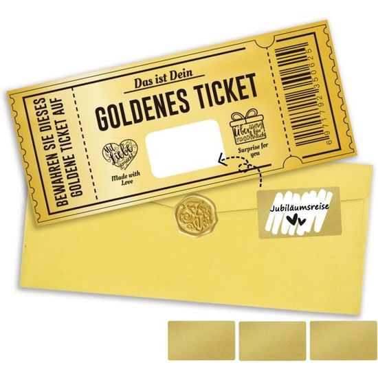 200 Autocollants à Gratter Dorés - 48x15 Mm - Pour Cartes, Jeux, Surprises, Cadeaux, Bons - Lot De 20 Par Paquet - 7