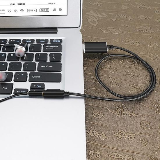 Adaptateur Audio USB Vers Jack 3.5mm MOSWAG - Carte Son Externe Pour PC, PS4