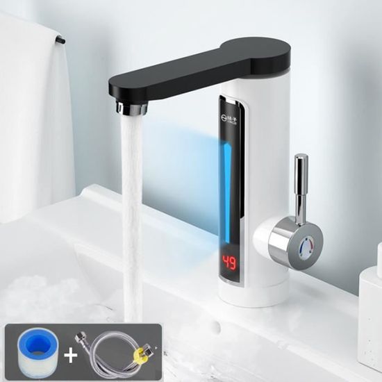 Robinet Eau Chaude Instantanée 3000W Avec Affichage LED - Rotation 360° Chauffage Électrique Cuisine