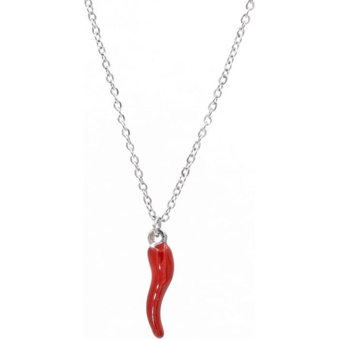 Collier plat Rouge main image 1