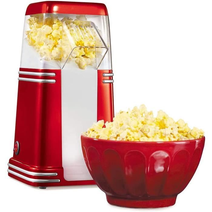 Machine à Pop-corn à Air Chaud Nostalgia – 1200W, 16 Tasses En 3 Min, Sans Huile Ni Sucre, Design Rétro Rose - 11