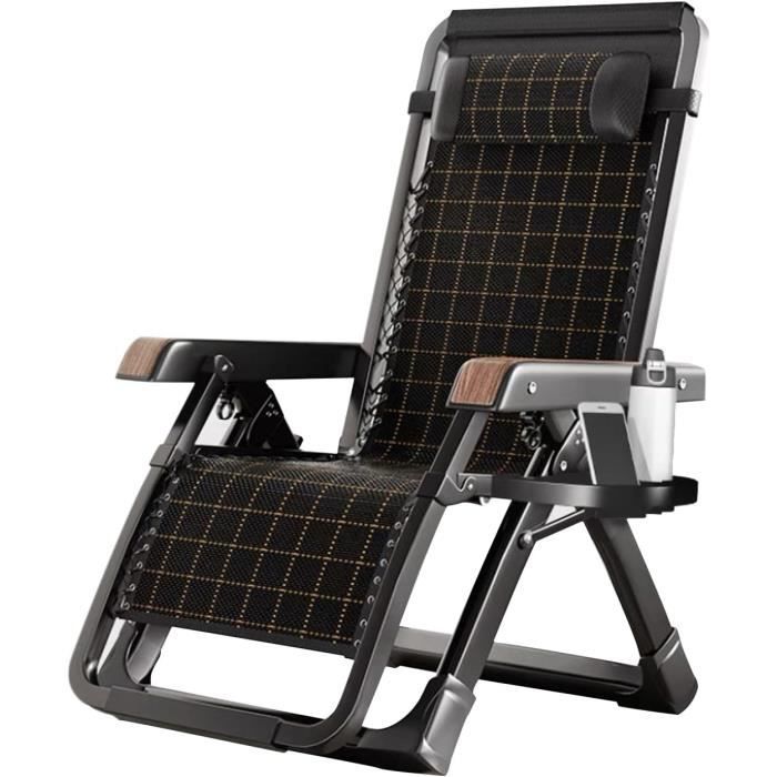 Chaise Longue Pliante MOPHOTO Avec Matelas - Dossier Réglable Pour Intérieur/extérieur