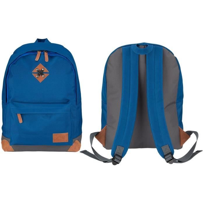 ABBEY Sac à dos de taille moyenne - 100% Polyester 300T - 42 x 30 x 16 cm - Capacité : 20 L - Bleu Marine