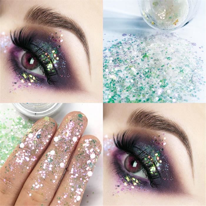 Shimmer Glitter Eye Shadow Powder Palette Maquillage cosmétique de fard à paupières mat JCH90226681E_shucuibao