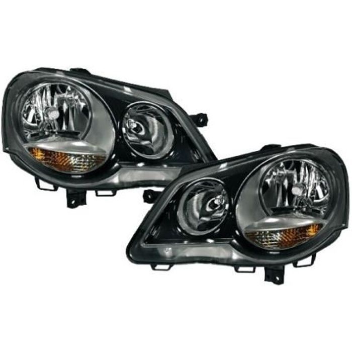 2 FEUX PHARE AVANT GTI CUP VW POLO 9N3 DE 04/2005 A 05/2009