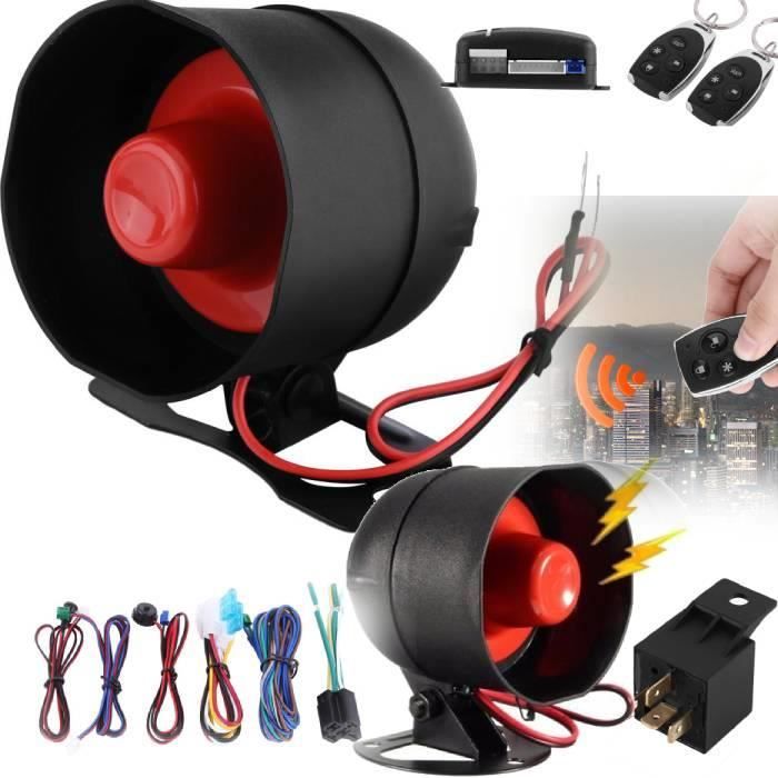 Kit complet Alarme de voiture Système de sécurité pour Universelle Auto Véhicule Multifonctionnel