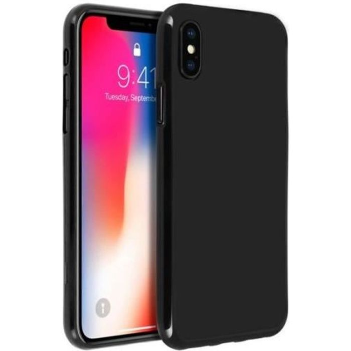 Coque silicone gel pour Iphone XS Max noire