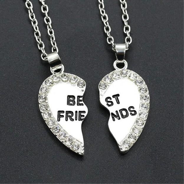 Collier - Best Friends - Meilleures Amies - Argenté