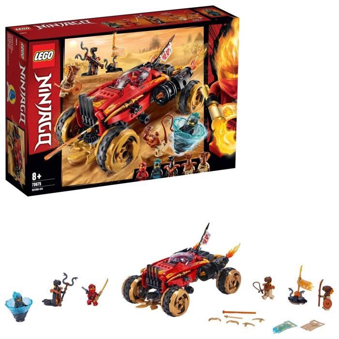 LEGO NINJAGO - Le 4x4 Katana, Jeu pour Enfant 8 Ans et Plus, Briques de Construction Garçon et Fille 450 Pièces - 70675