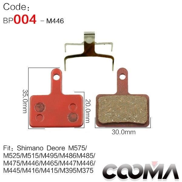 Pièce Détachée,4 paires 8 pièces plaquettes de frein de vélo pour SRAM Avid SHIMANO Magura Hayes formule Scooter, - Type For M375