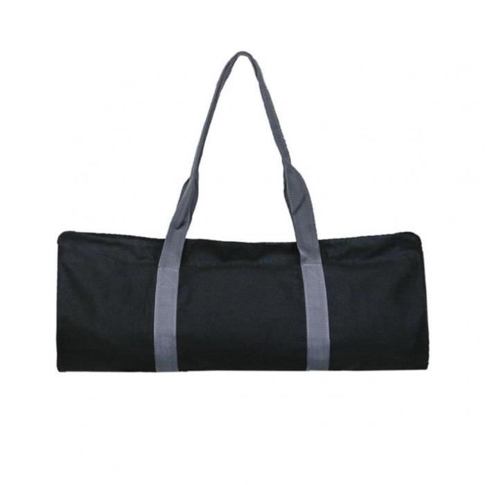 Tapis de yoga Sac bandoulière Pilate Carriers multi-fonctionnelle Tissu Oxford Pilates Yoga Mat Noir