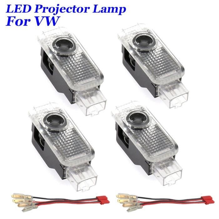 for vw 2pcs 2 Pièces Projecteur LED Logo Lumière de Courtoisie Porte de Bienvenue Pour Volkswagen Ancienne Pa
