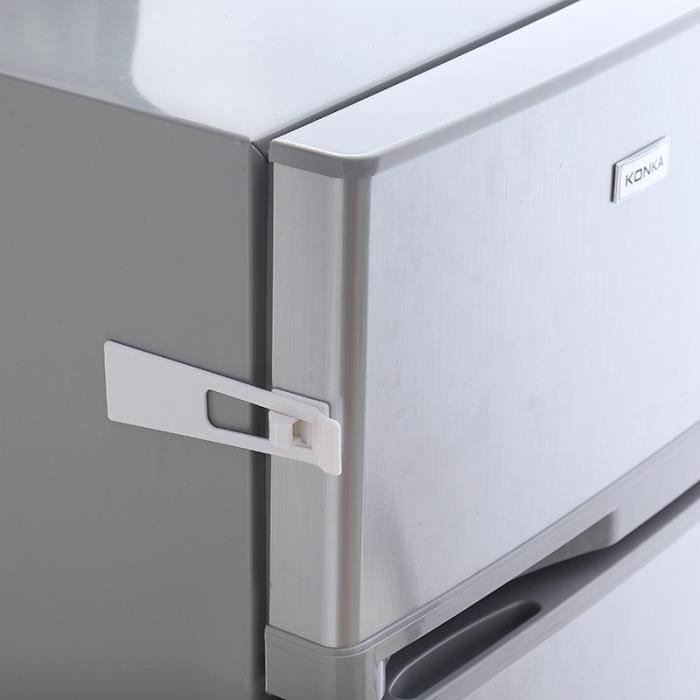 Verrou de sécurité pour armoires de réfrigérateur pour bébé, 1 pièce, Anti-pincement, Protection contre les e