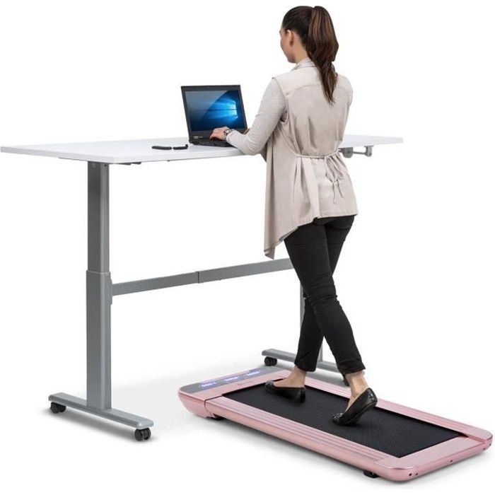 CAPITAL SPORTS Workspace Go - Tapis de course cardio 350 W , charge 120 kg max. - Rose