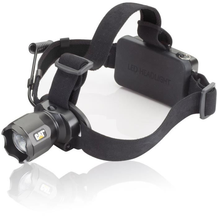 Lampe frontale LED CATà batterie 350 g 10 h noir