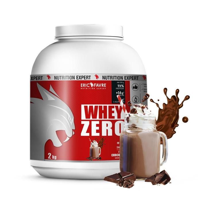 Eric Favre - Whey protéine concentrée Zero - Proteines - Chocolat - 2kg