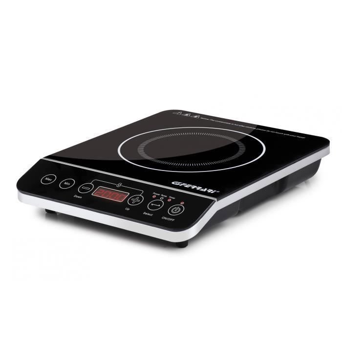G3 Ferrari G10061, Dessus de table, Plaque avec zone à induction, Verre, Noir, 1500 W, 2000 W