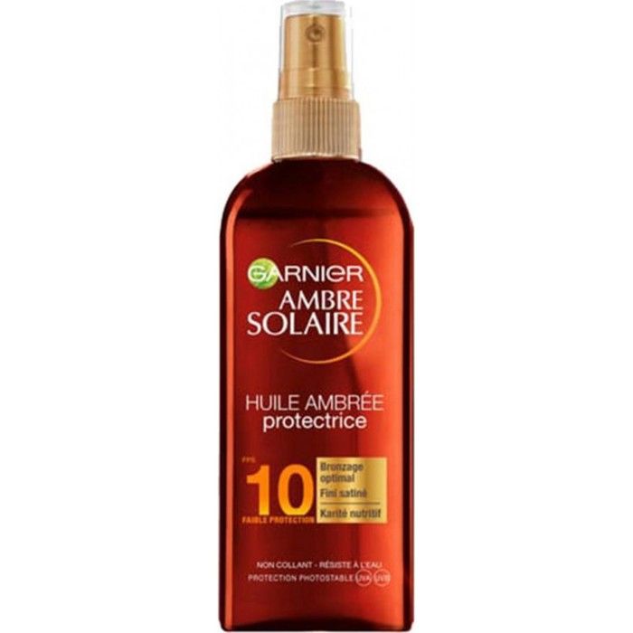 GARNIER Ambre Solaire Spray Huile Protectrice - FPS 10 - 150 ml