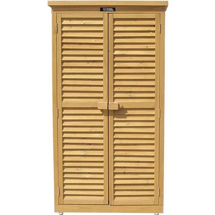 Armoire de jardin -Space- - 87 x 46.5 x 160 cm - Marron