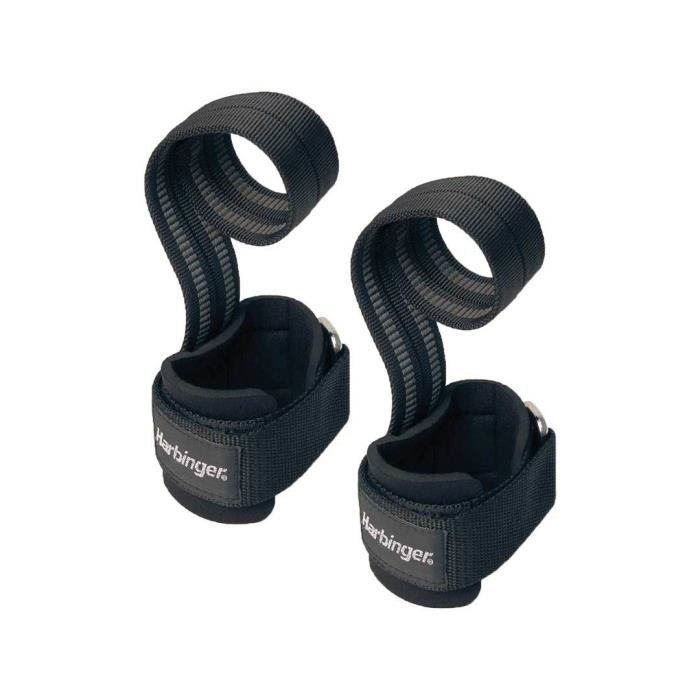 Sangles de prises pour tractions Harbinger Big Grip Pro Lifting Straps - noir - TU