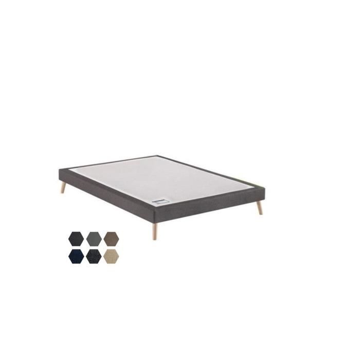 Sommier tapissier Merinos Confort Morphologique 3 Zones 16 cm 180x200 avec 2 sommiers Blanc