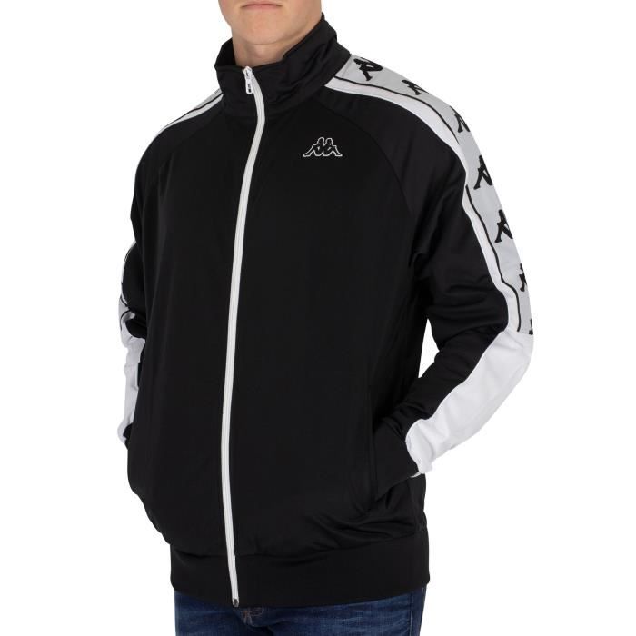 Kappa Homme Zip Track Top, Noir