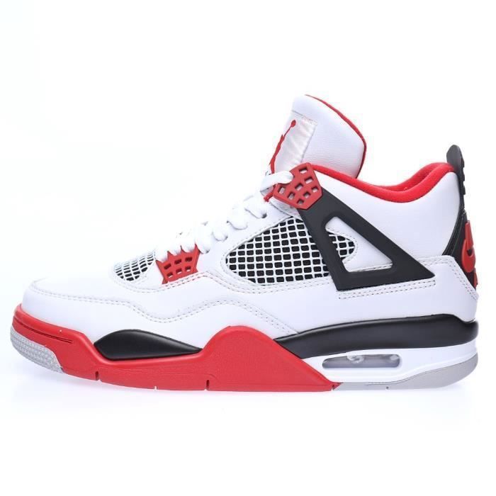 Baskets Air-Jordan 4 Retro OG Fire Red Femme et Homme DC7770-160