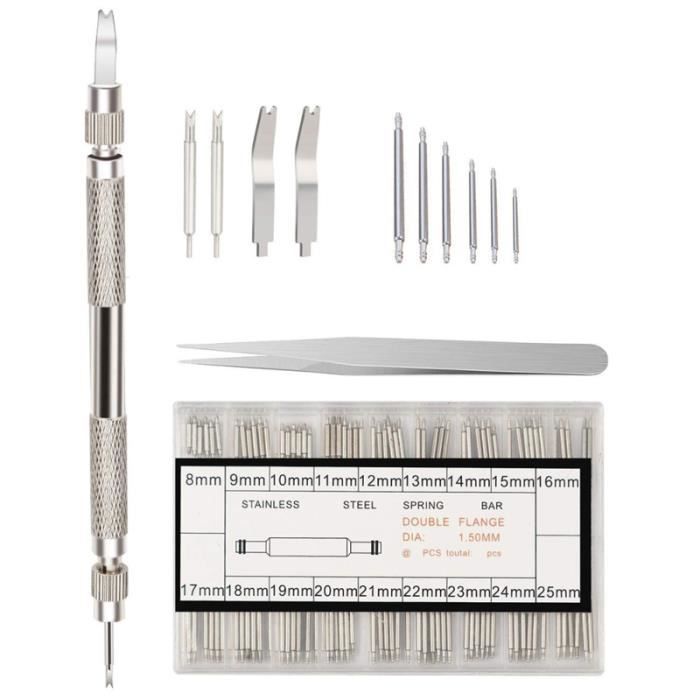 114 pièces Kit de réparation de montre bracelet de bande robuste en métal outil de dissolvant de BRACELET DE MONTRE VENDU SEUL