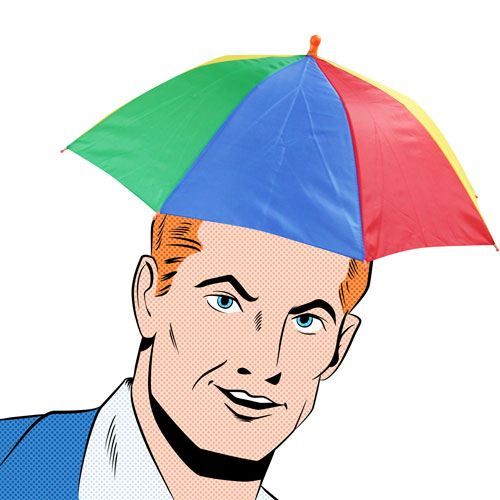 Chapeau parapluie, cadeau fun