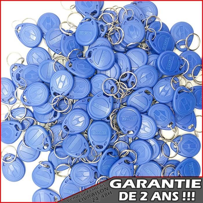 YARONGTECH Lot De 10 Porte-Clés RFID EM4100 125kHz TK4100 Gris - Tags D'Accès