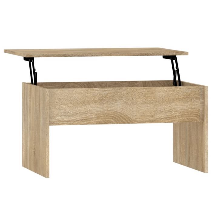 Table basse - SWEETY - Chêne sonoma - 80x505x415 cm - bois dingénierie - Pour Salon - 809641