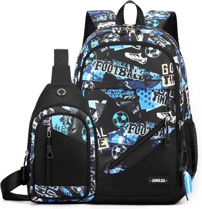 Cartable Garçon Primaire Amythe - Multi-compartiments Et Bandes Réfléchissantes - Pour CE2, CM1, CM2 (8-12 Ans) Sac A Dos Eastpak Pour école