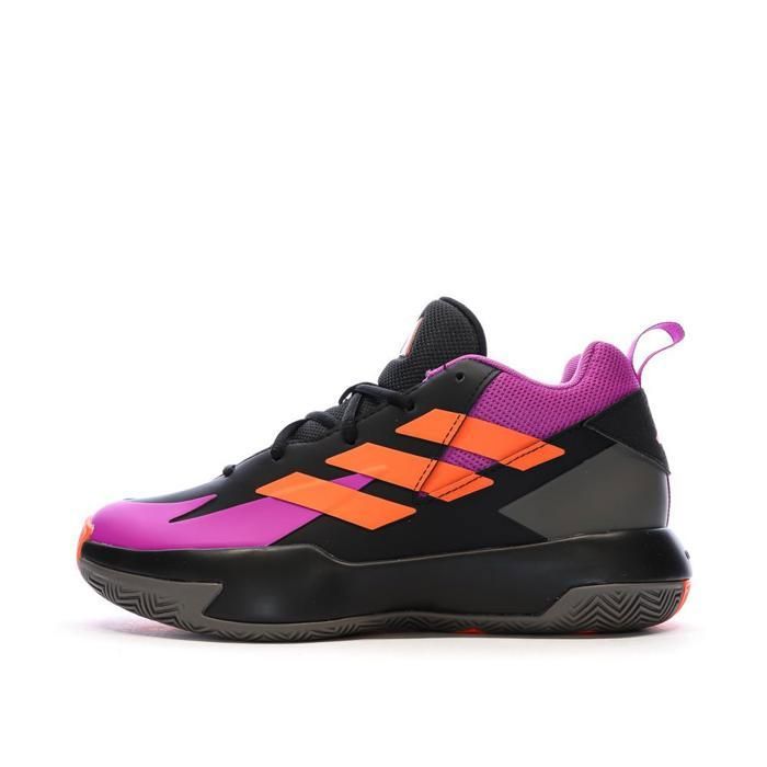 Chaussures de Basketball Noir/Violette Junior Adidas Cross Em Up Select J