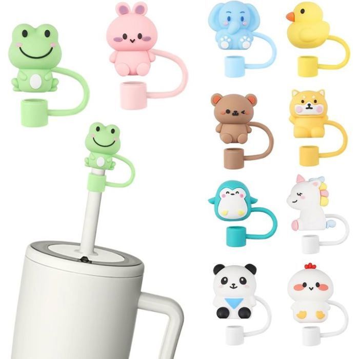 GZYYANG 10 Pièces Stanley Cup Accessoires, 10 mm Anti-Poussière Couvercle Pour Pailles, Bouchon Stanley Cup, en Silicone Accessoire Stanley Cup, Couvercle de Paille Réutilisable GZYYANG 10 Pièces Stanley Cup Accessoires, 10 mm Anti-Poussière Couvercle Pour Pailles, Bouchon Stanley Cup, en Silicone Accessoire Stanley Cup, Couvercle de Paille Réutilisable