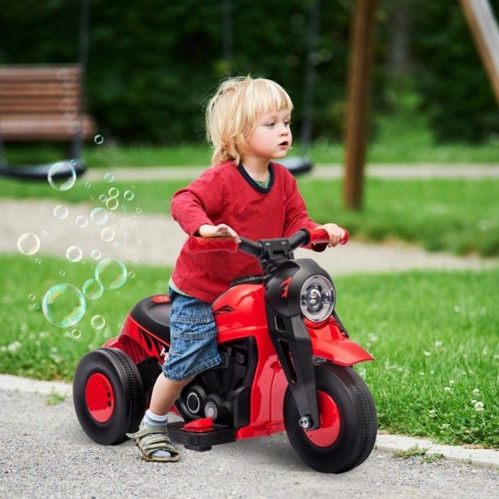 Coffret 2 Motos Modèles En Alliage - Scooter Graffiti Rouge & Moto Tourisme Noire - Décoration Et Cadeau Premium