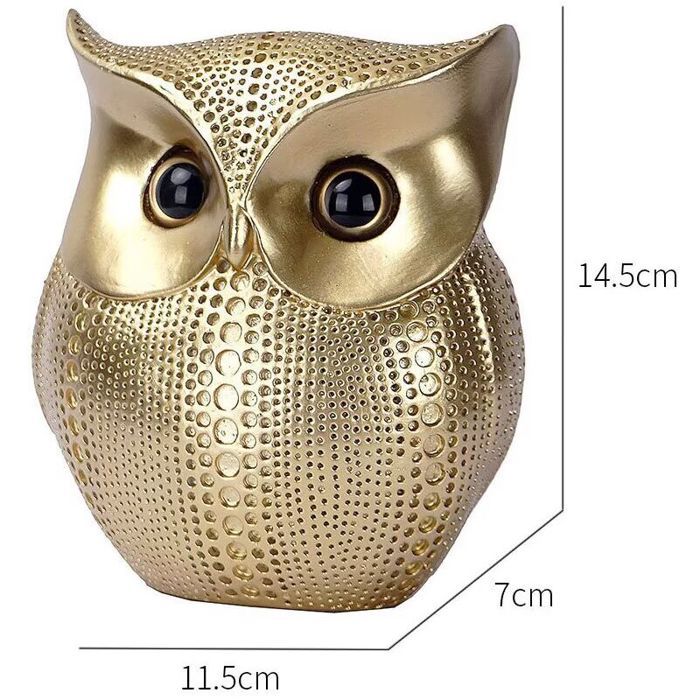 Figurine de hibou en résine avec lumière LED solaire pour décoration de jardin extérieur - Chine Statue de chouette en résine, figurine de chouette en résine