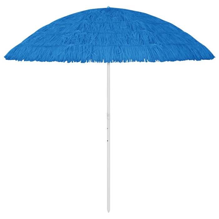 Vidaxl Parasol de plage Hawaii Bleu - vue 1