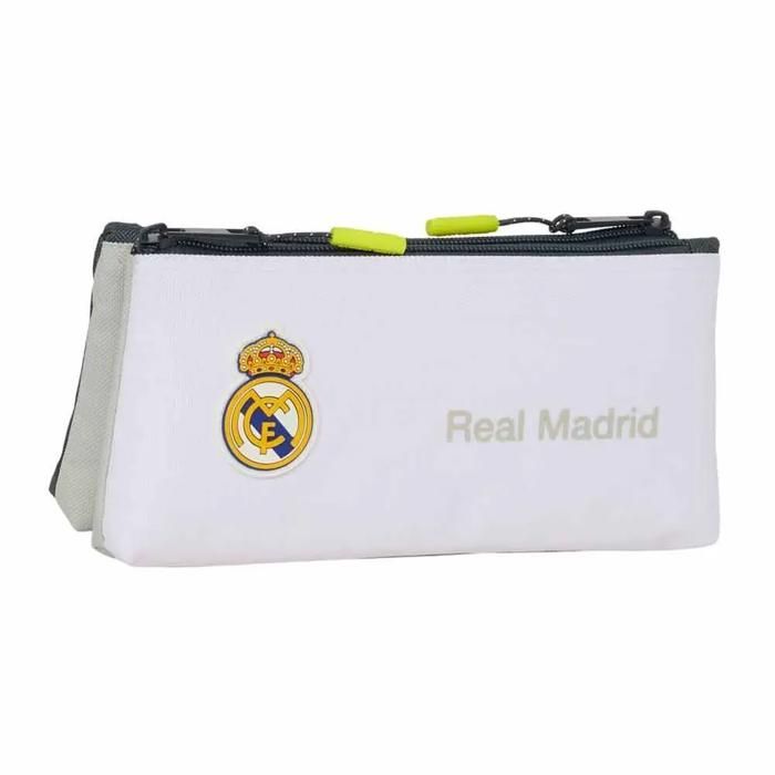 Trousse Scolaire Real Madrid - Collection Officielle Polyester - Idéal Pour Fans Du Club
