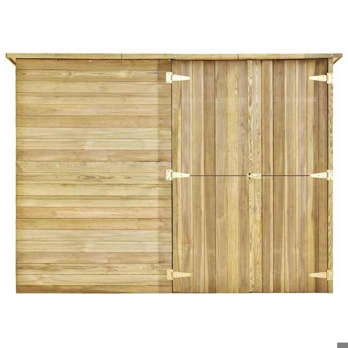 En PromotionAbri de jardin Moderne - ABOTT@ abri de rangement/Armoire haut - 232x110x170cm Bois de pin imprégné B1922878