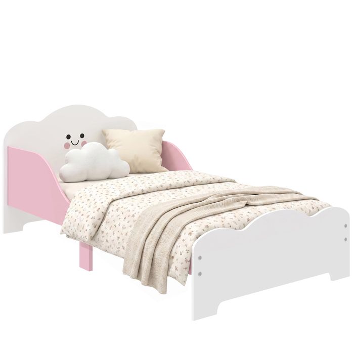 Lit enfant - AIYAPLAY - barriere de securite et sommier à lattes - 3 à 6 ans - bois - 140x70 cm - rose Lit enfant - AIYAPLAY - barriere de securite et sommier à lattes - 3 à 6 ans - bois - 140x70 cm - rose