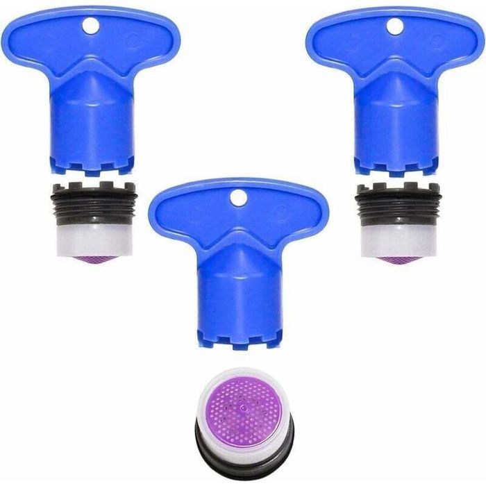 Aérateur de Mousseur Robinet M16 3pcs Insert Embout Robinet Cuisine Universel Economiseur deau pour Robinet avec 3pcs Clé Démonta