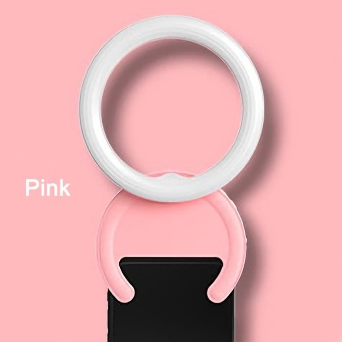 Support Anneau Pivotant 360° Pour Smartphone - Ultra Fin, Métal, Fixation Par Clip Ou Adhésif