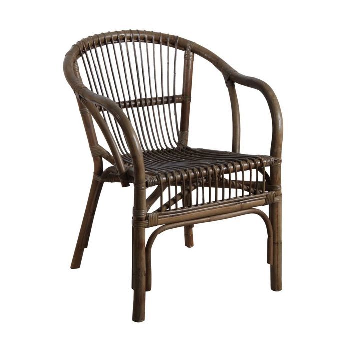 Fauteuil en rotin gris Bandung Fauteuil en rotin gris Bandung