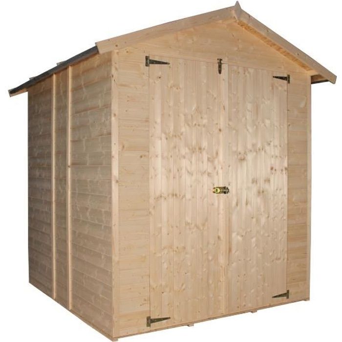 abri de jardin en bois exterieur cabane de jardin en pin epicea h216 x 206 x 200 cm construction de panneaux timbela m300 cdiscount jardin