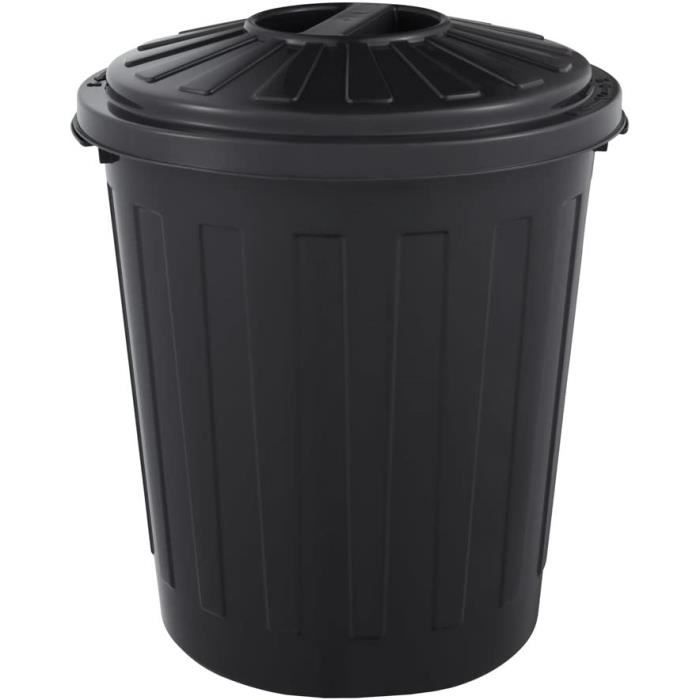 Poubelle Universelle avec Couvercle Hermétique, Plastique Robuste (PP