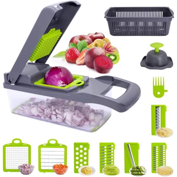 Hachoir électrique FreshSalad Concept - 5 Disques Inclus Pour Salades, Frites Et Plus - 200W