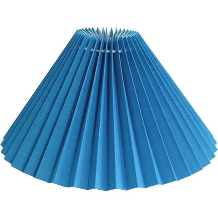 ULTECHNOVO Abat-Jour En Tissu Noir Plissé Pour Lampe De